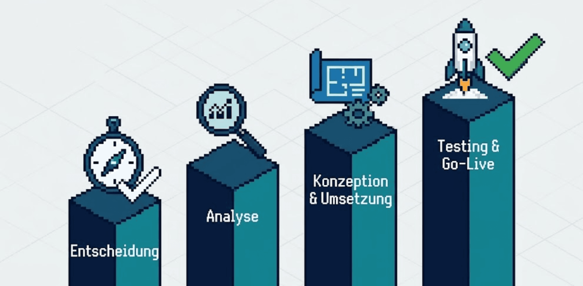 Die 4 Phasen eines B2B E-Commerce Replatformings